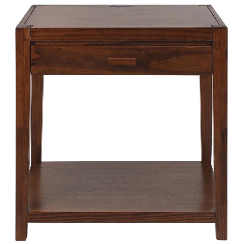 Union Rustic Hemby 24'' W Solid Wood Nightstand