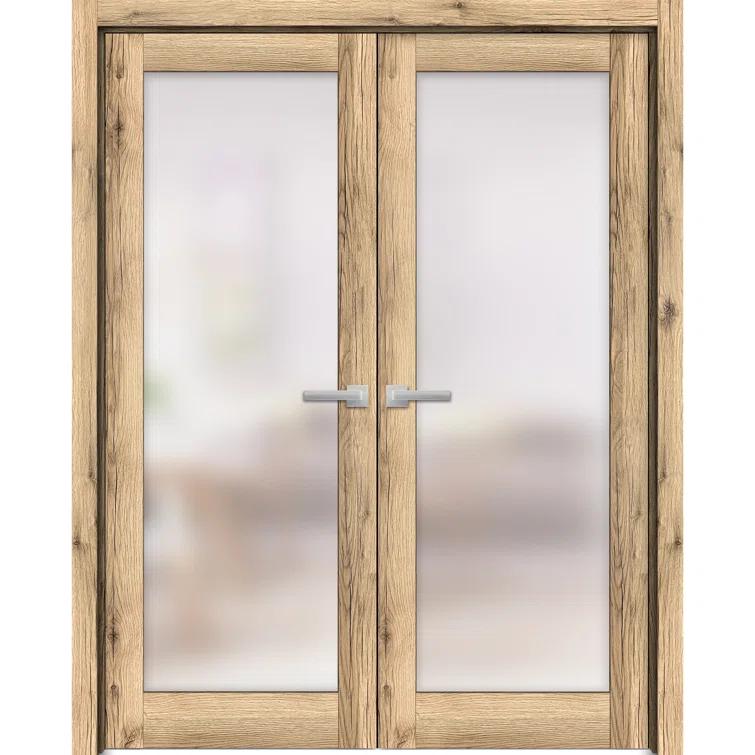 SARTODOORS Planum Solid + Manufactured Wood Paneled French Doors