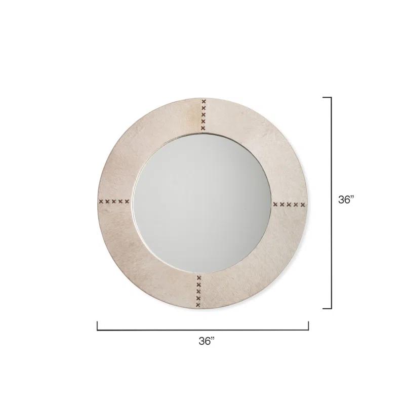 Aaden Round Hide Wall Mirror