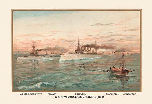 Buyenlarge " U.S. Navy 2nd Class Cruisers (1899) - Colombia " by Werner