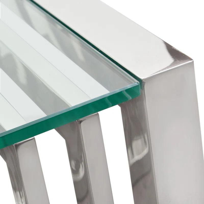 Diamond Sofa Soho Glass Top End Table