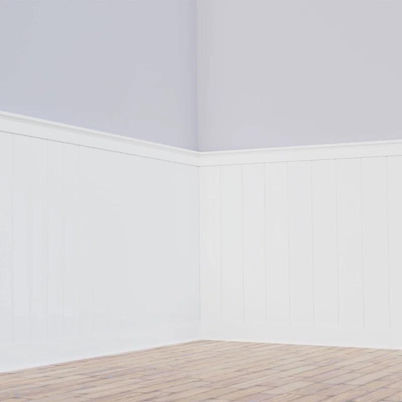 Deluxe Shiplap with a Nickel Gap 8' Length PVC Wainscoting Kit