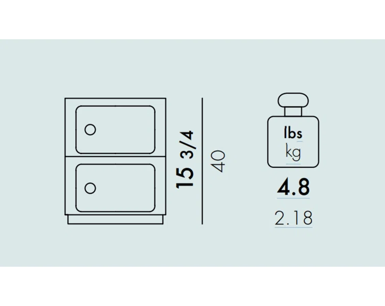 Componibili Round Modular Stacking Units