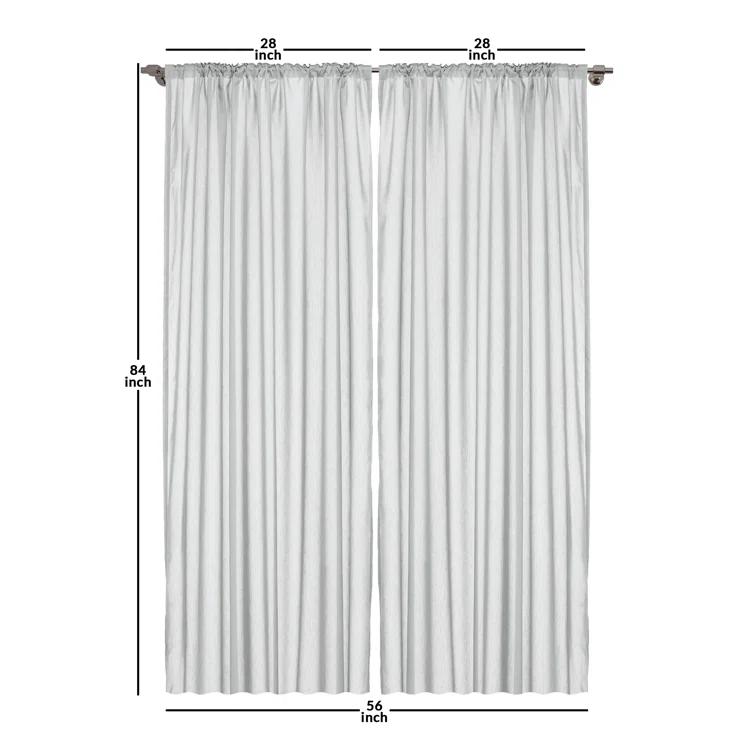 Ambesonne Winter Season Holiday Themed Vibrant Background Snowflakes with Polka Dot, Window Treatments Semi-Sheer Rod Pocket Sliding Panel & Reviews | Wayfair
