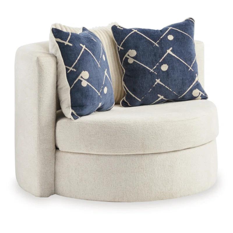 Ebern Designs Wydmondham Upholstered Swivel Accent Chair