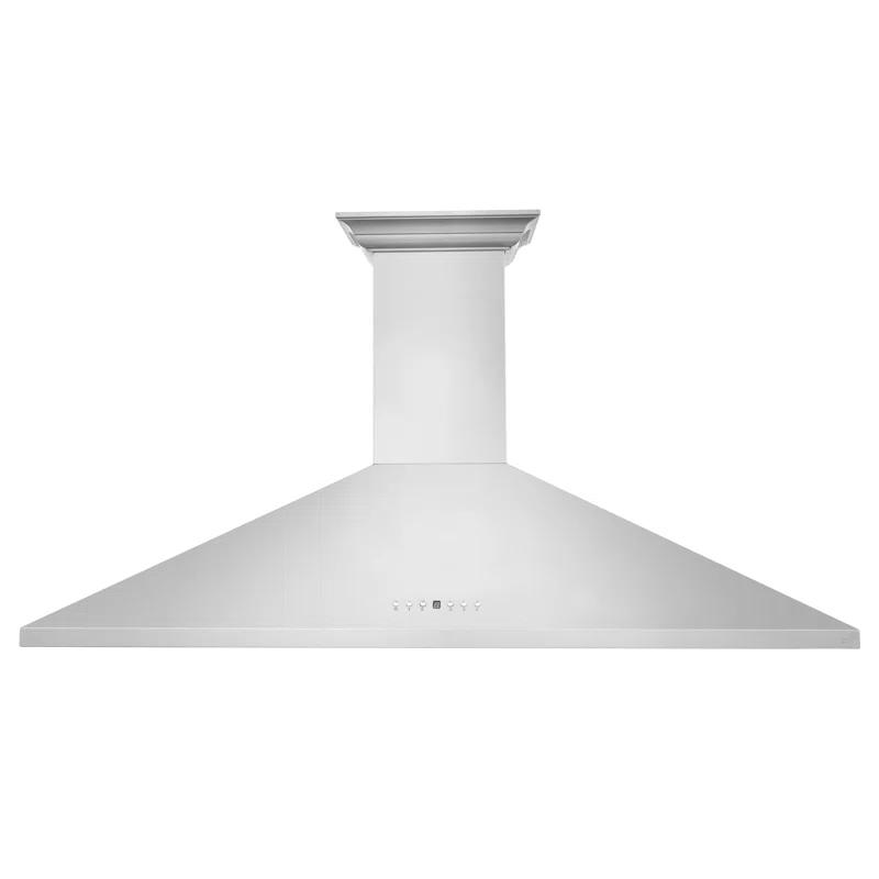 ZLINE 48 in. ZLINE CrownSound™Ducted Vent Wall Mount Range Hood in Stainless Steel W/ Bluetooth Speakers (KL2CRN-BT-48)