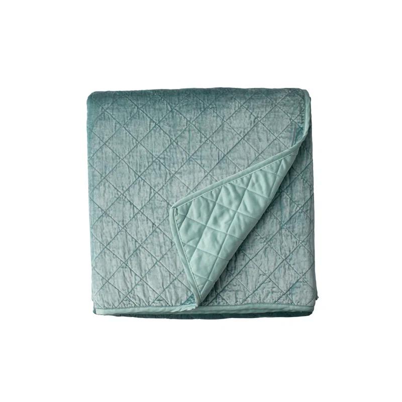 Lili Alessandra Chloe Modern & Contemporary Velvet Coverlet