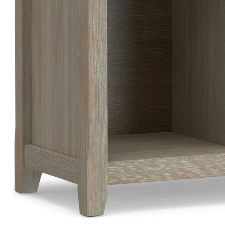 Simpli Home Acadian 57"W Solid Wood Storage Console Table