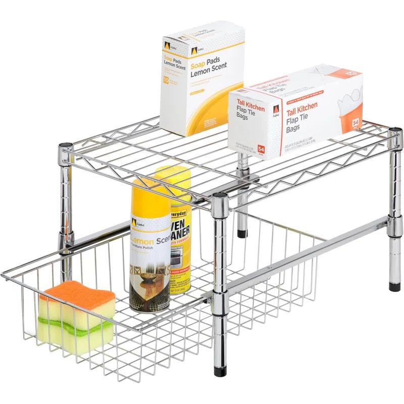 Rebrilliant Calin Cabinet Shelving Rack