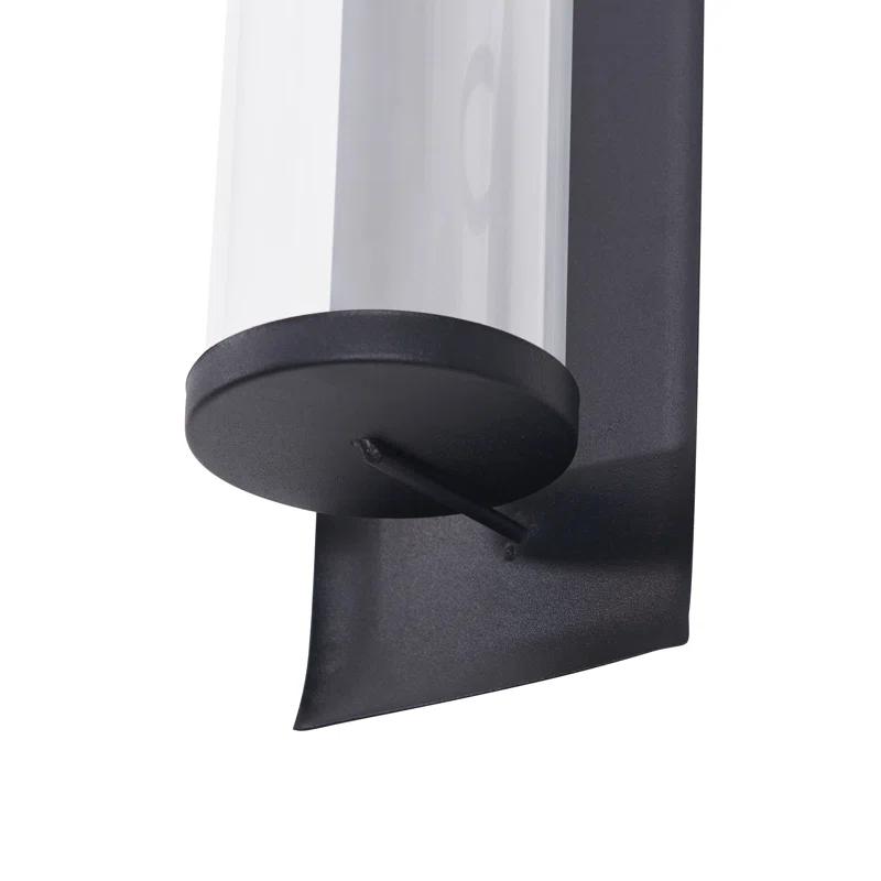 Metal and Glass Wall Sconce Candle Holder Set (Set of 2)