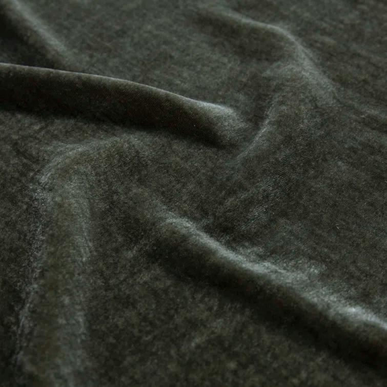Stella Solid Faux Silk Velvet Romantic Western 14x42 inch Long Lumbar Pillow