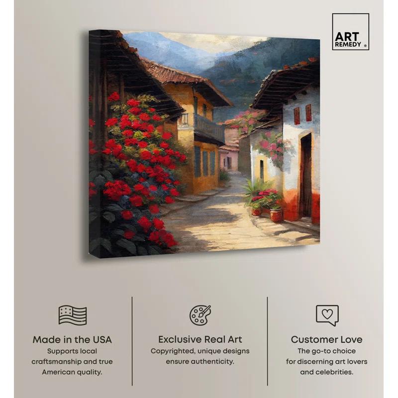 Art Remedy Spanish Street II Canvas Coastal Landscape Wall Art by Art Remedy | Wayfair