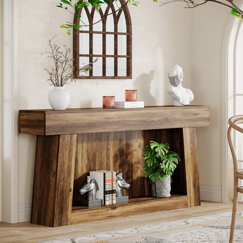 Millwood Pines 63 Inch Long Console Table Farmhouse Sofa Table