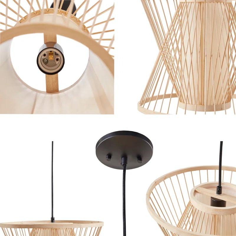 510 Design Geometric Bamboo Pendant