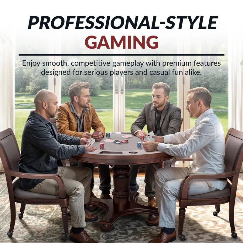Hathaway Games Bridgeport 2-in-1 Poker Table Set