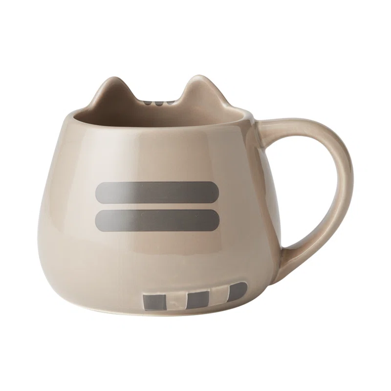 Enesco Pusheen Sculpted Cat Mug 4in H
