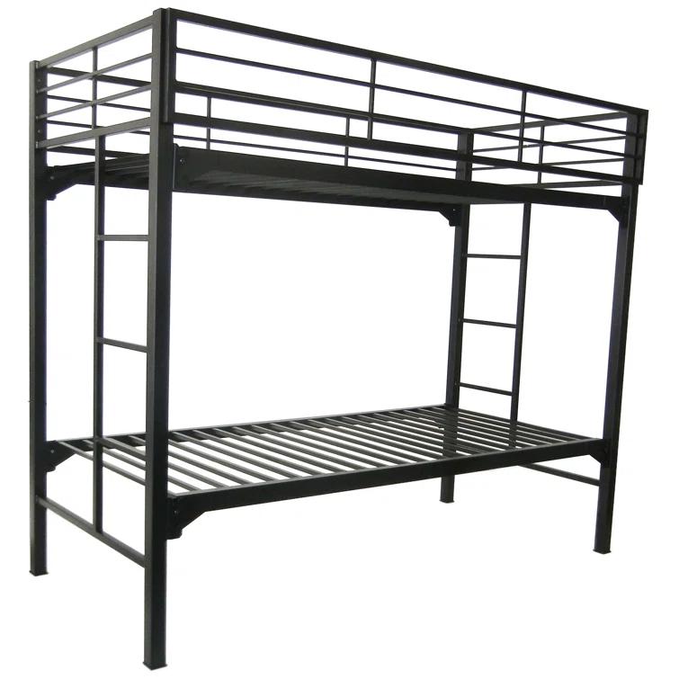 Isabelle & Max™ Assumpta University 2" Heavy Duty Steel Bunk Bed with Built-in Guardrails & Ladders