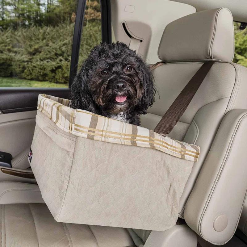 PetSafe® Happy Ride Quilted Booster Seat 25 lb Tan