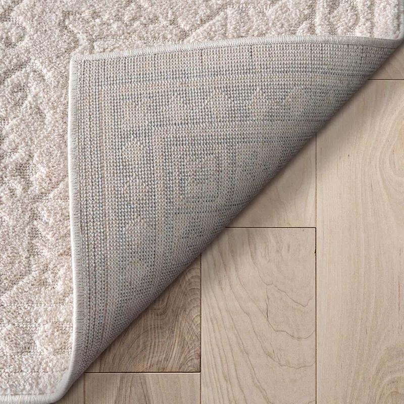 Well Woven Well Woven Harlow Cloud Medallion Farmhouse Medallion Ivory Area Rug