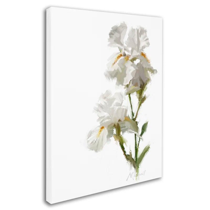 Trademark Fine Art The Macneil Studio " White Iris " by The Macneil Studio