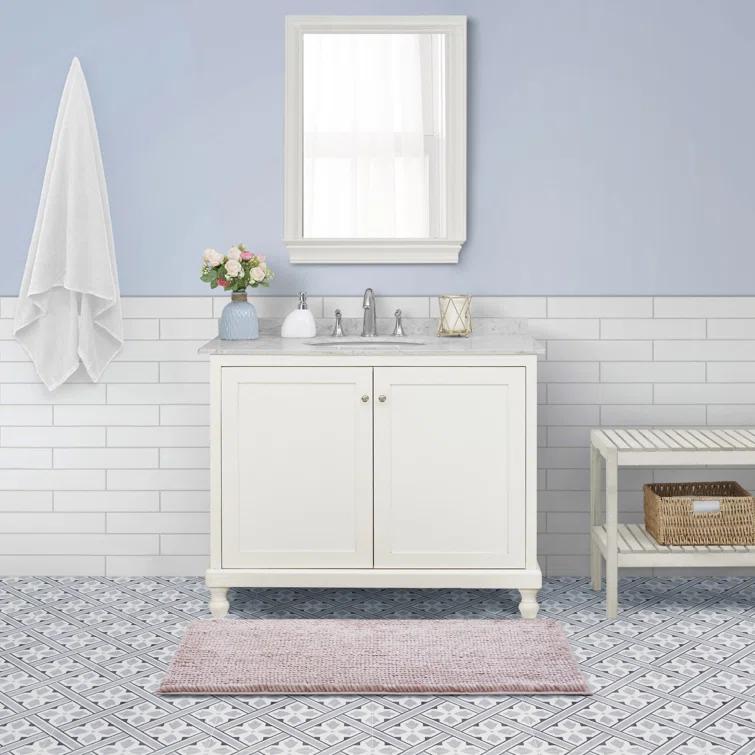 Laura Ashley Laura Ashley Butter Chenille Bath Rug