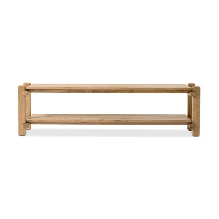Natural Reclaimed French Oak Console Table with Storage