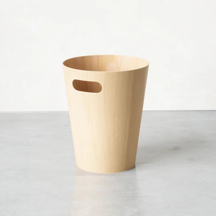 Umbra Woodrow Manufactured Wood Open Waste Basket - 2.25 Gallons