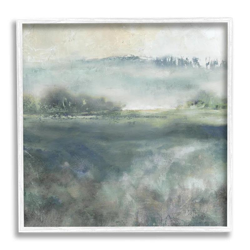 Stupell Industries Misty Landscape Painting Abstract Weather Vegetation Giclee Texturized Art By Carol Robinson | Wayfair