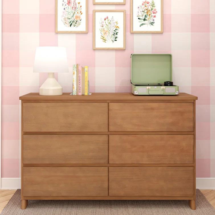 Gracie Oaks Modern Farmhouse 6 Drawer Dresser