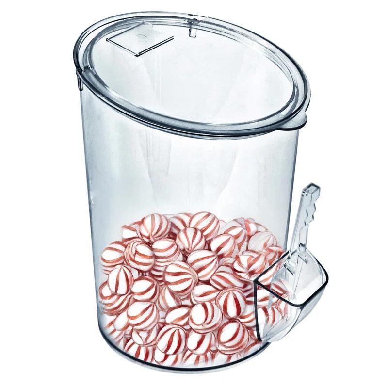 Azar Displays 3.7 Gallons Clear Acrylic Candy Bin with Scooper