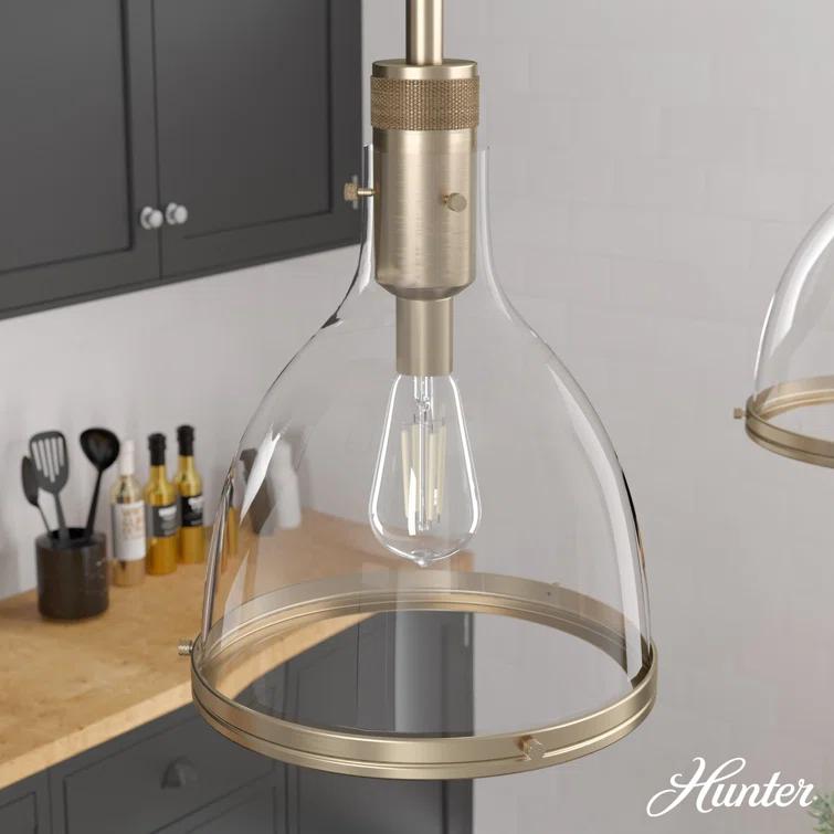 Hunter Fan Van Nuys 1 Light Bell Pendant