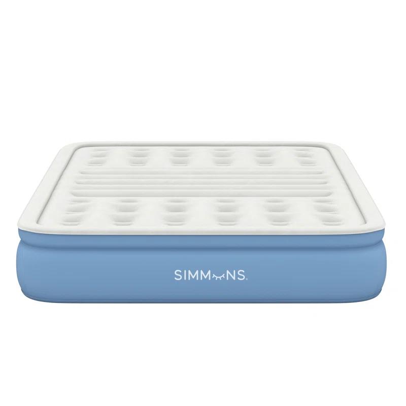 Simmons Simmons Lumbar Firm, 12" Tri-Zone Inflatable Air Mattress with Built-In Pump & Extra Lumbar Support