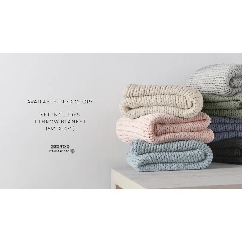 Becky Cameron Handmade Chunky Knit Throw Blanket