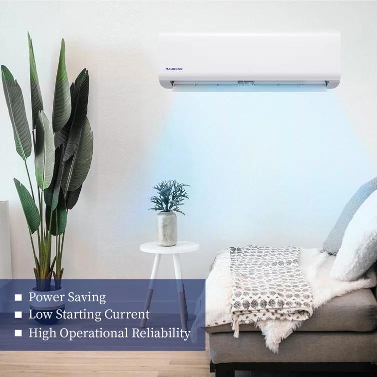 Ramsond Ramsond 24000 BTU Wi-Fi Connected Ductless Mini Split Air Conditioner with Heater and Remote Included