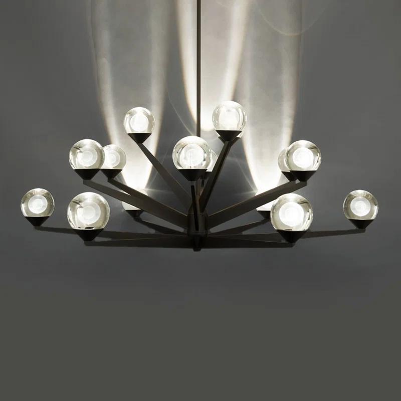 Modern Forms Double Bubble 15 - Light Dimmable LED Sputnik Sphere Chandelier