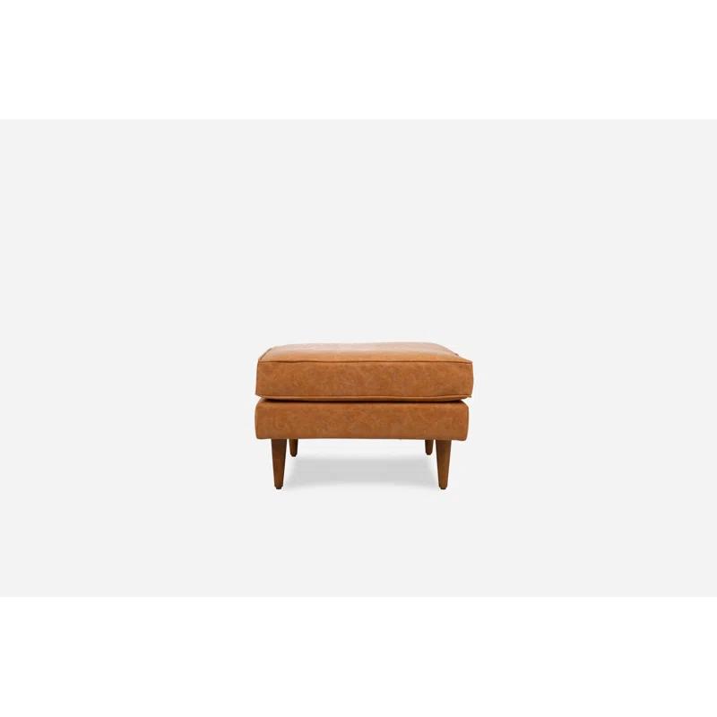 Albany Park Nova Faux Leather Ottoman