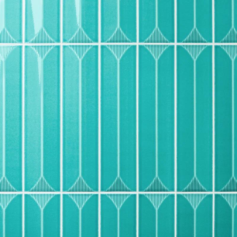 Radiant Inflex 4.43'' W x 17.62'' L Crackled Ceramic Subway Wall Tile (6.53 Sq. Ft. / Case)