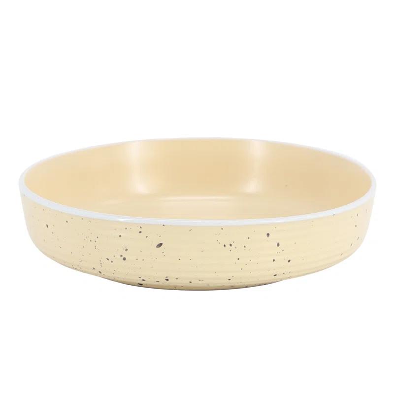 HomeStyle Entertaining HomeStyle Entertaining Emilia 16pc Assorted Double Bowl Stoneware Dinnerware Set