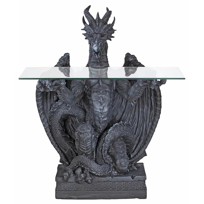 Design Toscano Subservient Dragon 27.5'' Console Table