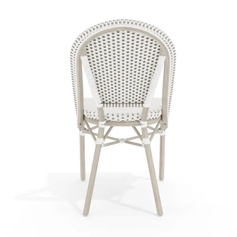 Martha Stewart Martha Stewart Lily Pond All-Weather Stackable Patio Bistro Dining Chair