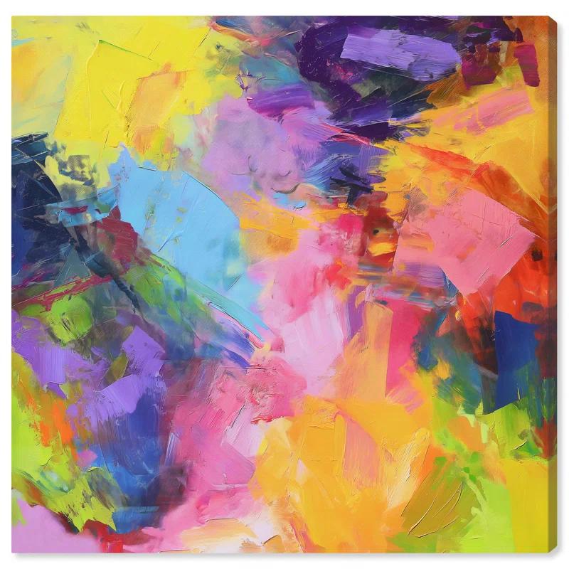 Art Remedy Blissful Palette Canvas Modern Color Abstract by Art Remedy