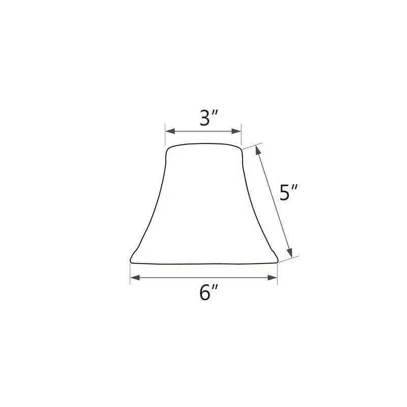 5'' H Silk Bell Lamp Shade (Set of 6)