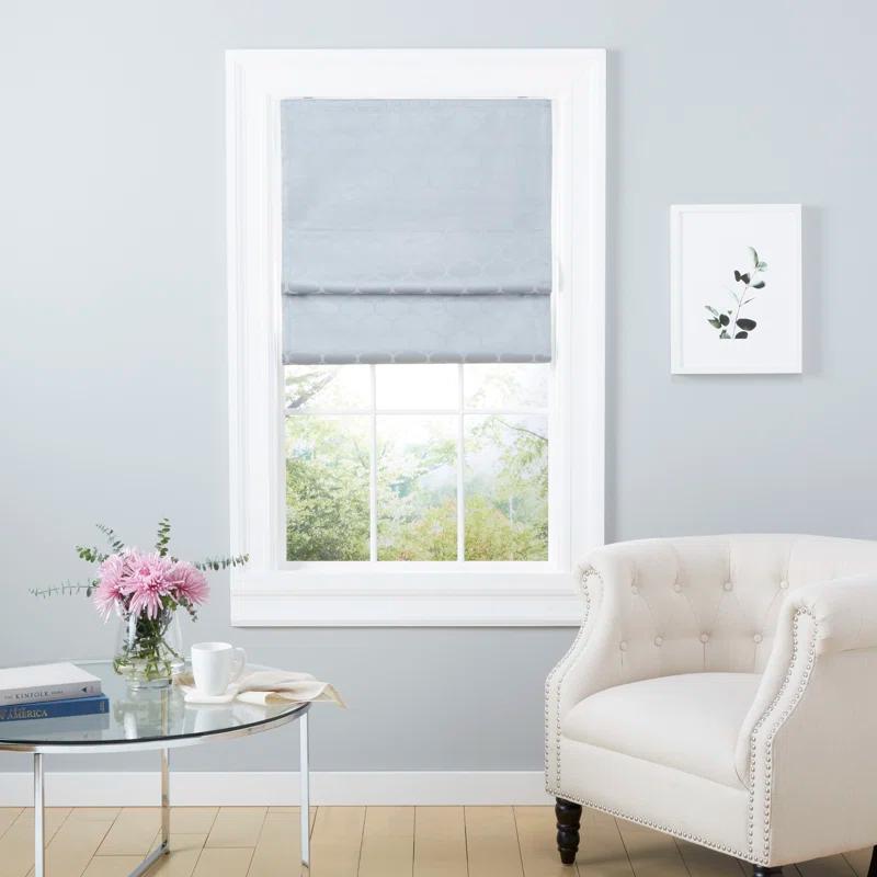 Amalgamated Textiles Montague Trellis Blackout Roman Shade