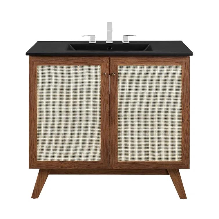 Modway Modway Soma 36'' Free Standing Single Bathroom Vanity with Manufactured Wood Top