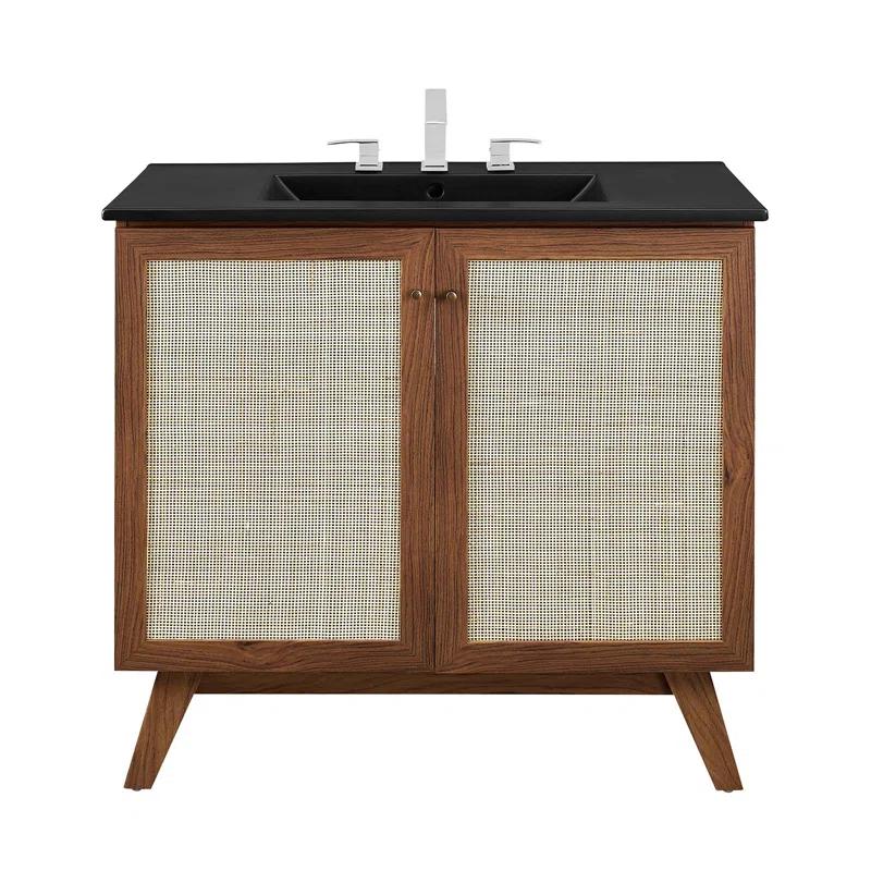 Modway Modway Soma 36'' Free Standing Single Bathroom Vanity with Manufactured Wood Top