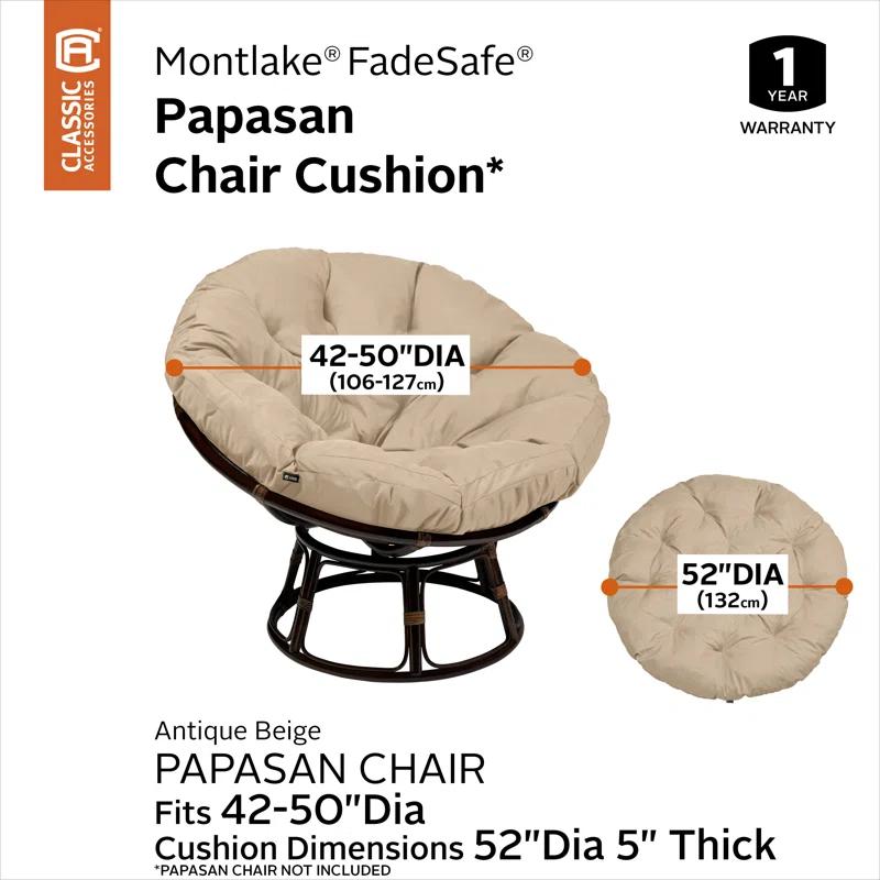 Classic Accessories Montlake Outdoor 5'' Papasan Seat Cushion