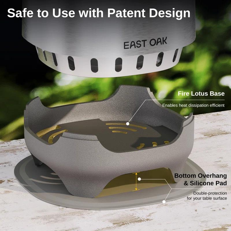EAST OAK EAST OAK Brasa Mini Tabletop Fire Pit 7"