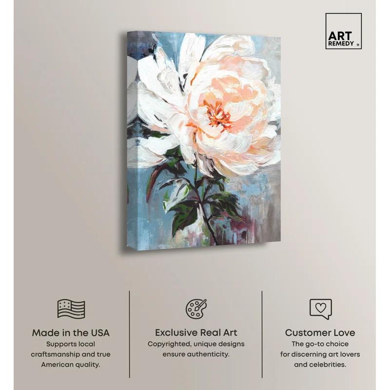 Art Remedy Peony Journey Canvas New Floral Wall Art by Art Remedy