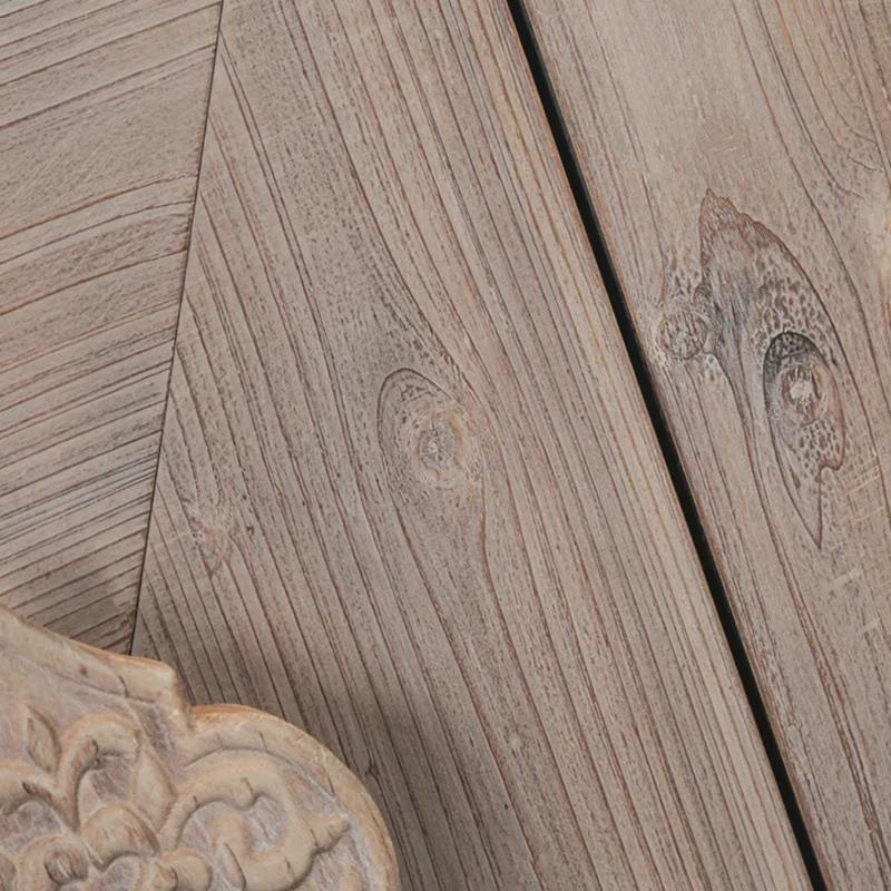 Bungalow Rose Antique Four Door Cabinet For Living Room