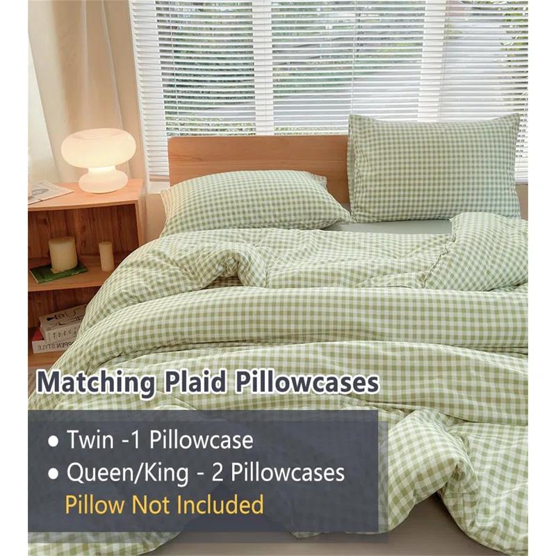 BTERAZ Checkered Comforter Set